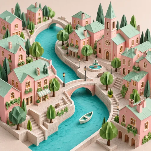 Stadt aus Papier