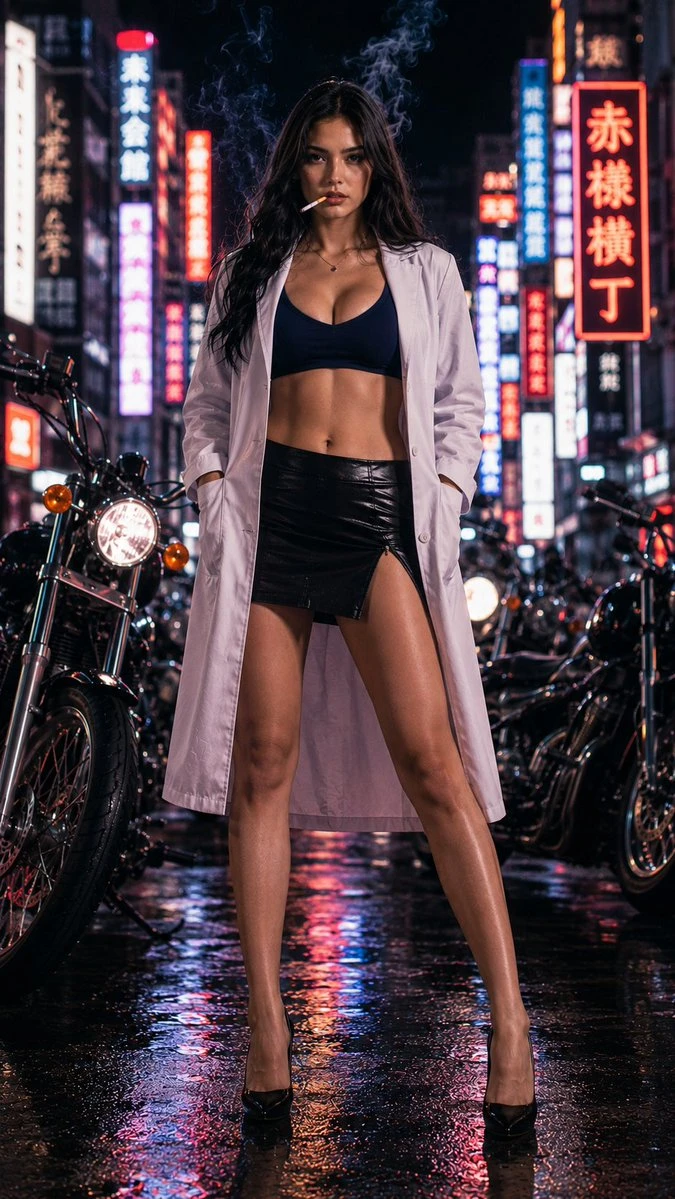 Anime Character to Neon Street Photo with campaign-ready composition, brand-focused styling and premium commercial lighting