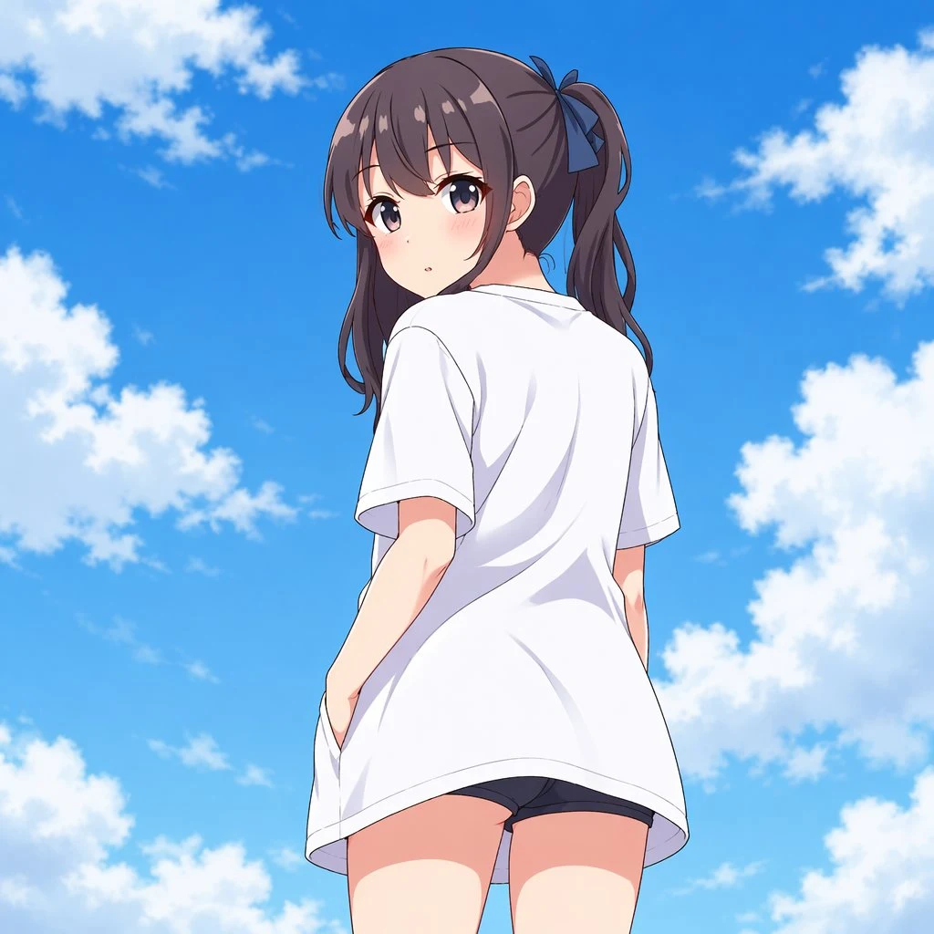 Anime Girl Under Summer Sky: portrait preview with natural styling and soft GPT Image 2 lighting.