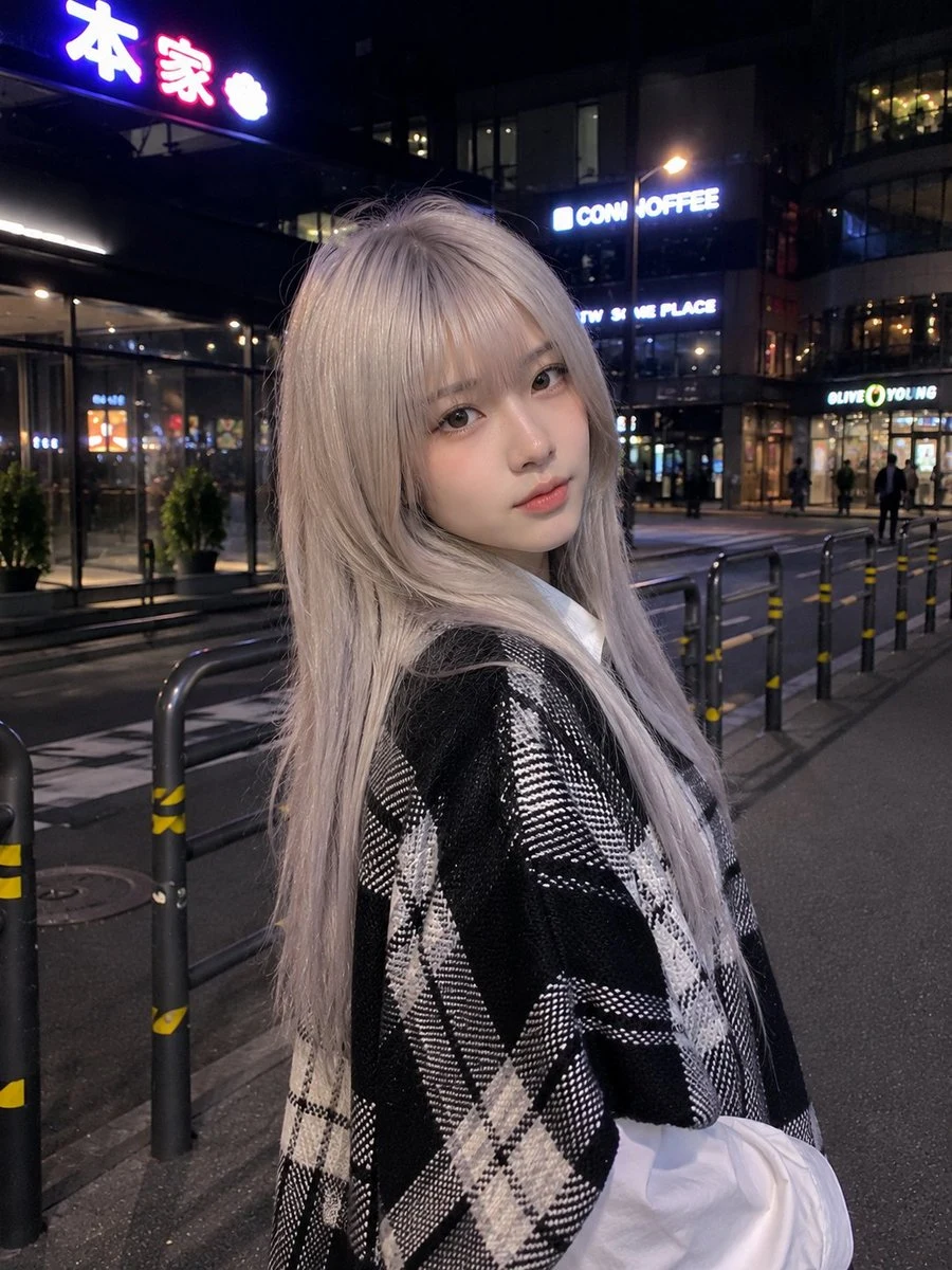 Authentic Smartphone Night Street Portrait portrait visual