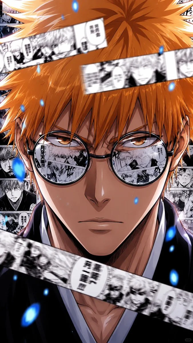 BLEACH Manga Collage Anime Poster poster GPT Image 2 prompt example
