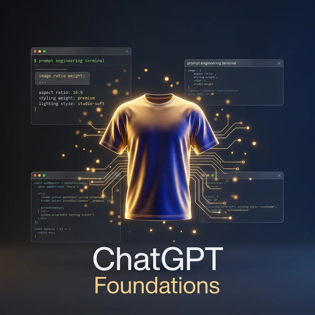 ChatGPT Foundations Product Visual with scroll-ready composition, strong focal subject, and polished social post styling