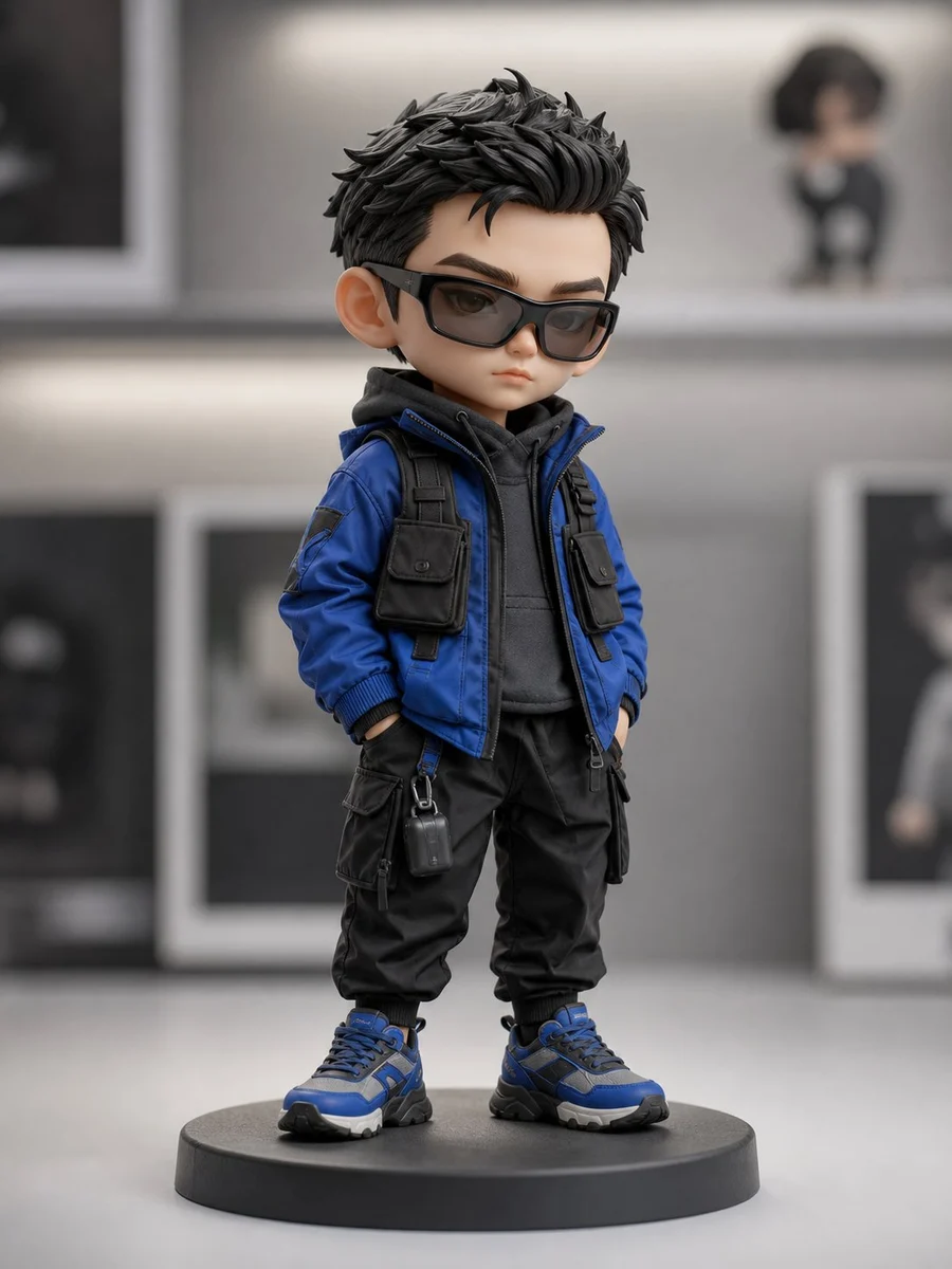 Chibi Streetwear Collectible Toy ecommerce visual with clean product presentation, shop-ready composition and detailed styling