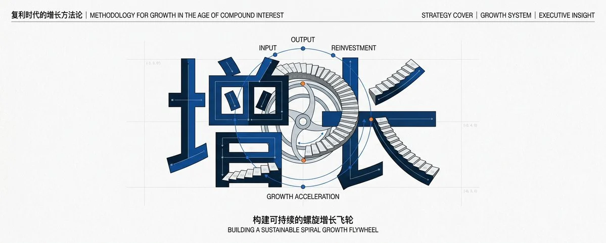 Chinese Growth Flywheel Strategy Cover with structured educational layout, readable annotations and clean visual hierarchy