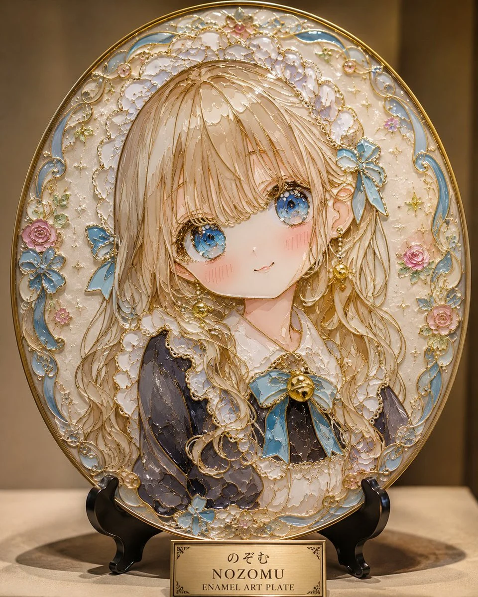 Cloisonné Anime Art Plate with campaign-ready composition, brand-focused styling and premium commercial lighting