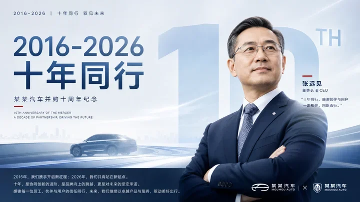 Corporate Anniversary Leadership Poster with campaign-ready composition, brand-focused styling and premium commercial lighting