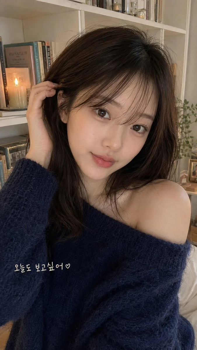 Cozy Bedroom Smartphone Selfie with expressive portrait styling, crisp facial detail and profile-ready composition