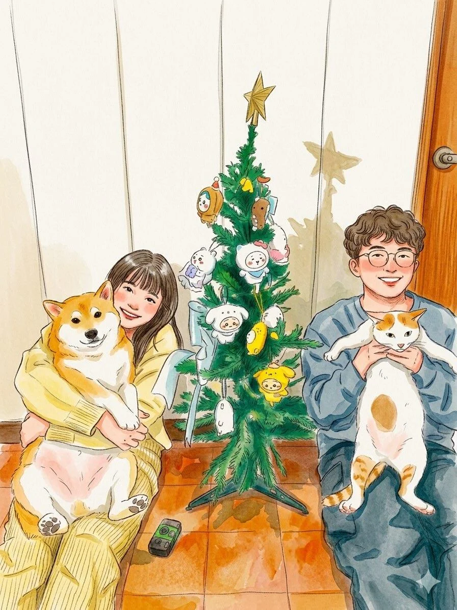 Cozy Watercolor Slice of Life Illustration with character-focused concept art, game-ready styling and detailed fantasy design