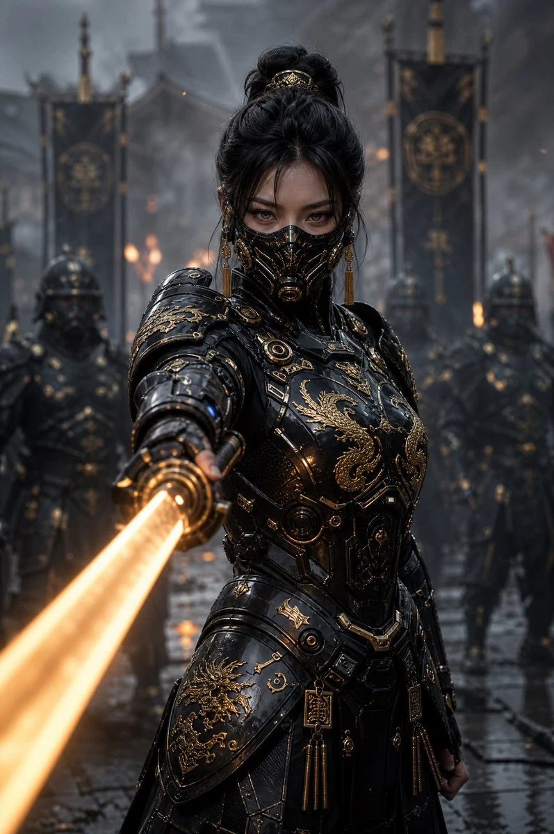 Cyber Samurai Empress Portrait with social-ready composition, lifestyle framing and shareable visual storytelling