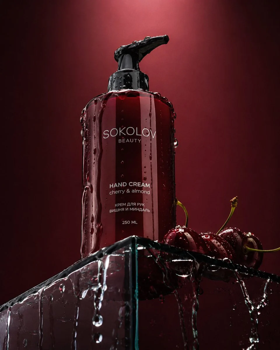 Dramatic Low-Angle Beauty Product Photography with campaign-ready composition, brand-focused styling and premium commercial lighting