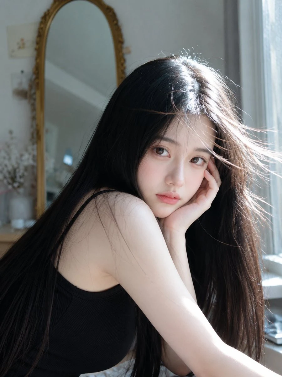 Dreamy Sunlight Mirror Portrait portrait visual