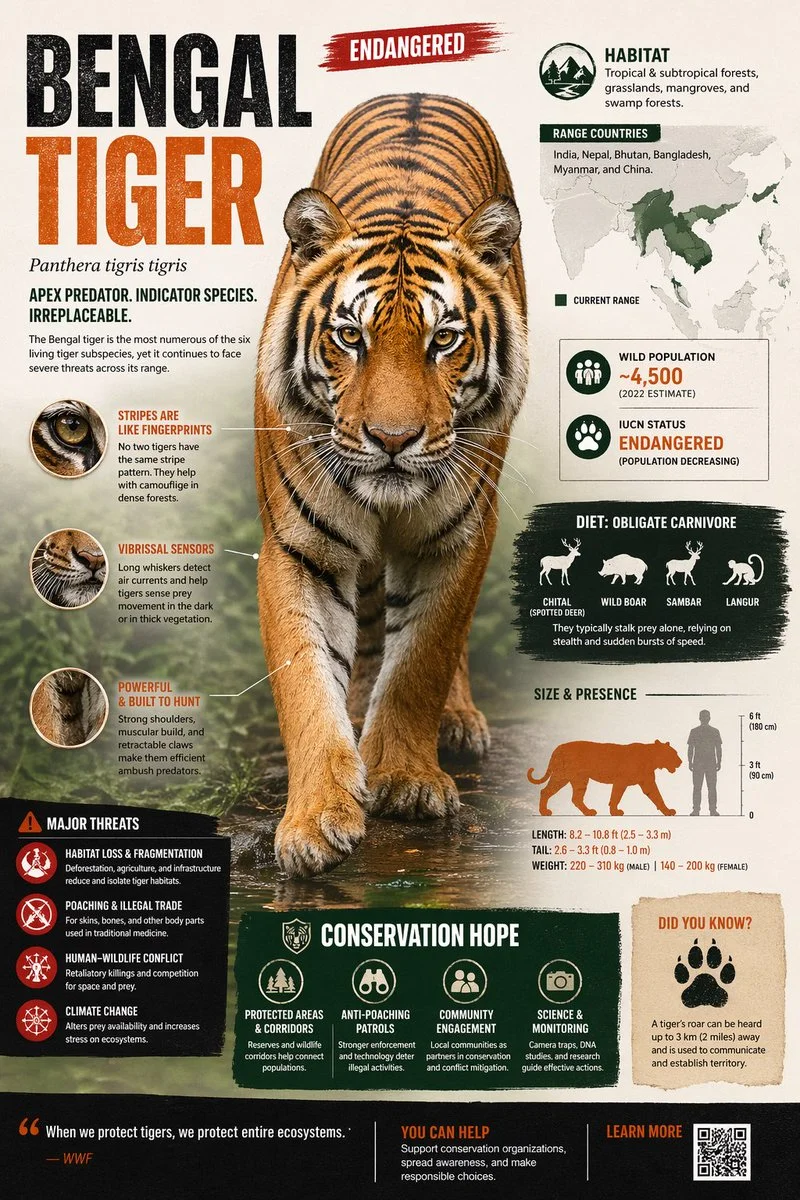 Endangered Animal Infographic poster GPT Image 2 prompt example