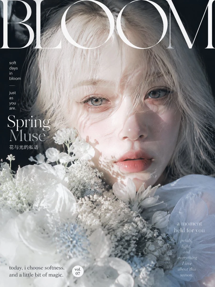 Ethereal Spring Magazine Cover social media visual
