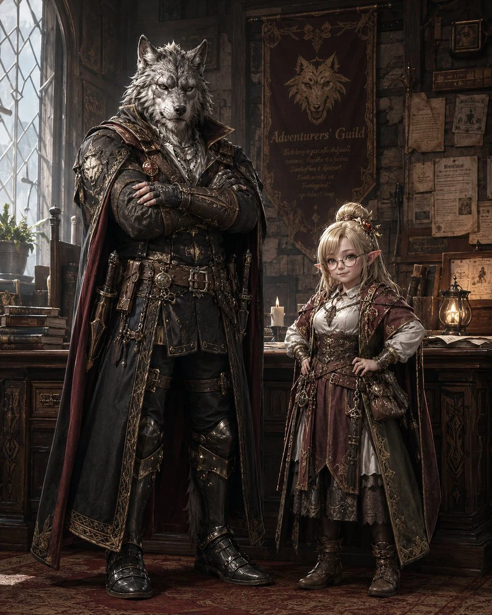 Fantasy Guild Characters storyboard visual