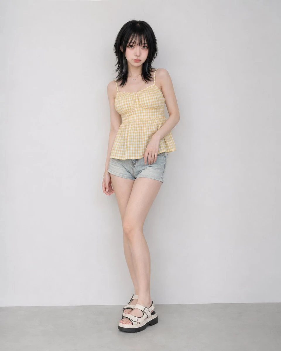 Feminine Casual Summer Outfit: e-commerce product preview with clean catalog lighting and product-focused detail.