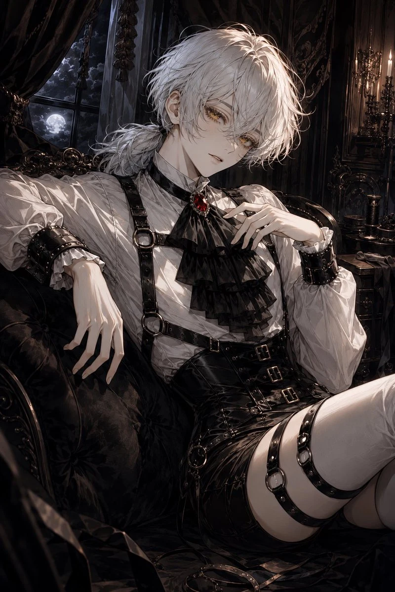 Gothic Moonlit Aristocrat portrait visual