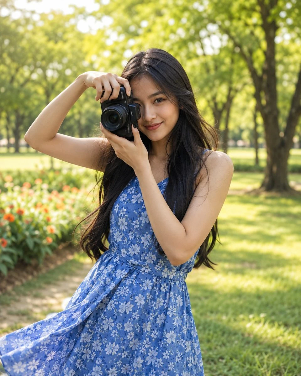 Indonesian Woman Park Photography portrait visual