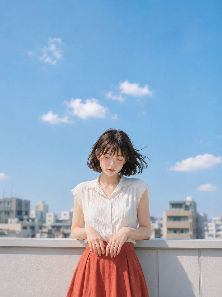 Japanese Summer Rooftop Portrait portrait visual