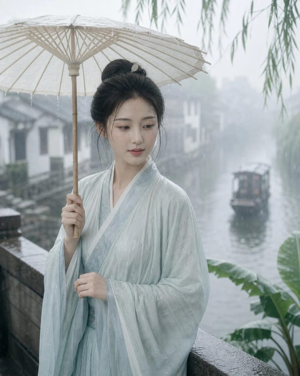 Jiangnan Classical Portrait Photography with polished social media composition, clear subject focus and share-ready visual styling