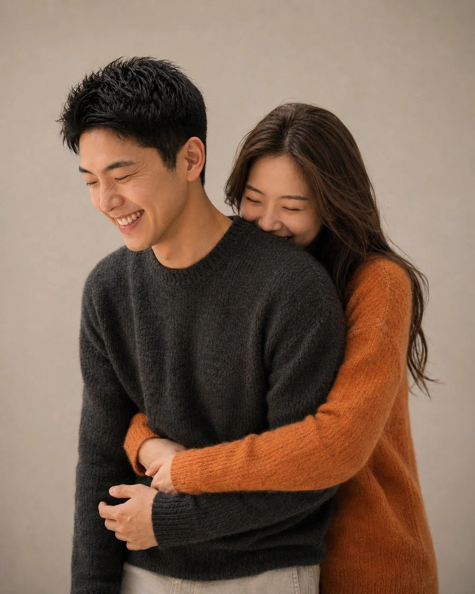 Korean Studio Couple Magazine Portrait portrait GPT Image 2 prompt example