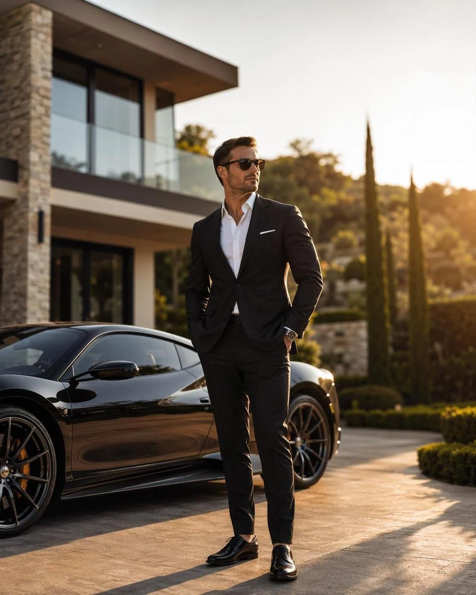 Luxury Lifestyle Villa Photography with a scroll-ready composition, expressive subject and cinematic social post styling