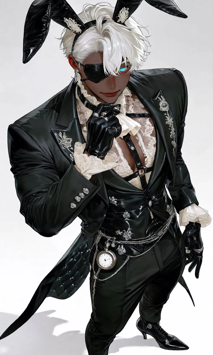 Luxury Rabbit Suit Fashion portrait visual
