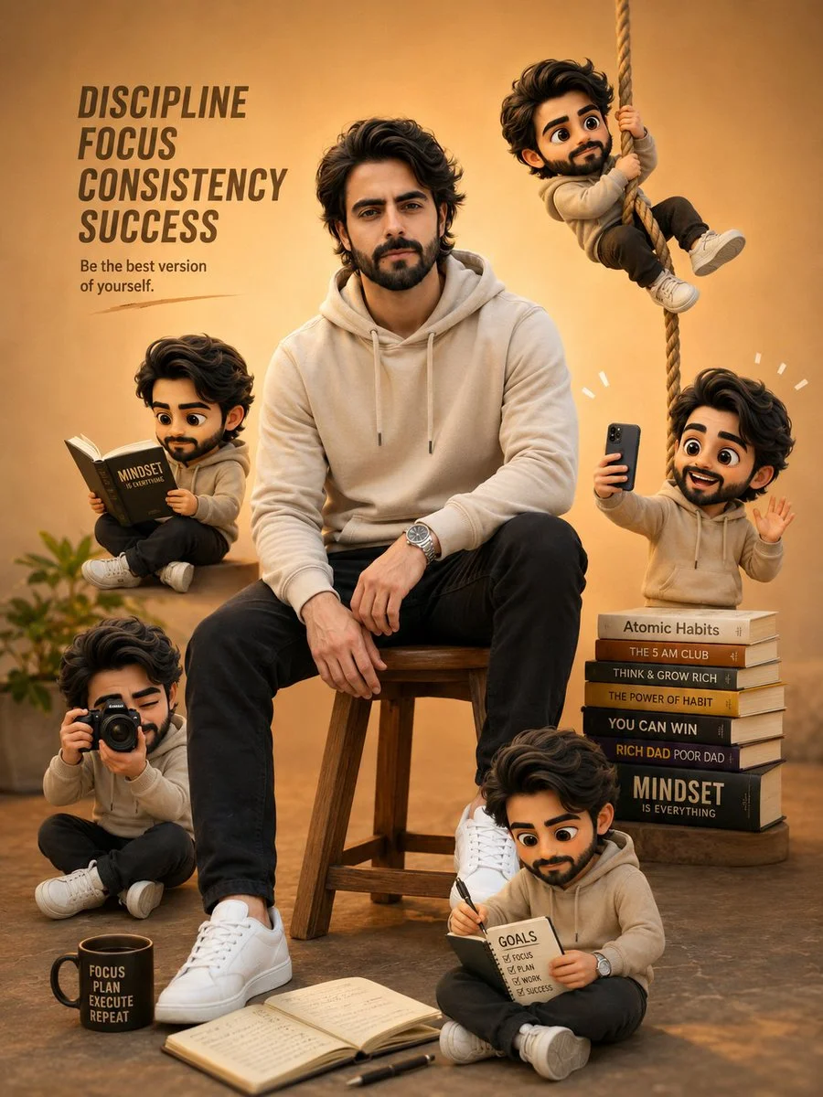 Mini Self Versions Motivational Portrait portrait GPT Image 2 prompt example