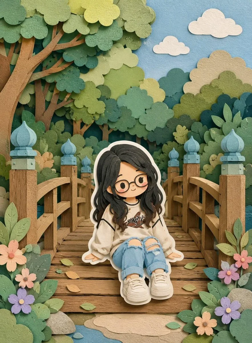 Papercut Chibi Diorama poster GPT Image 2 prompt example