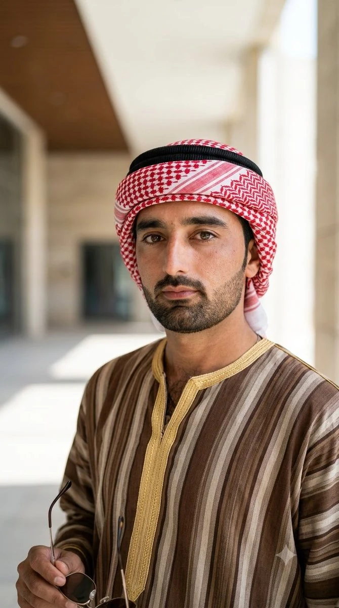 Photorealistic Middle Eastern Male Portrait portrait visual