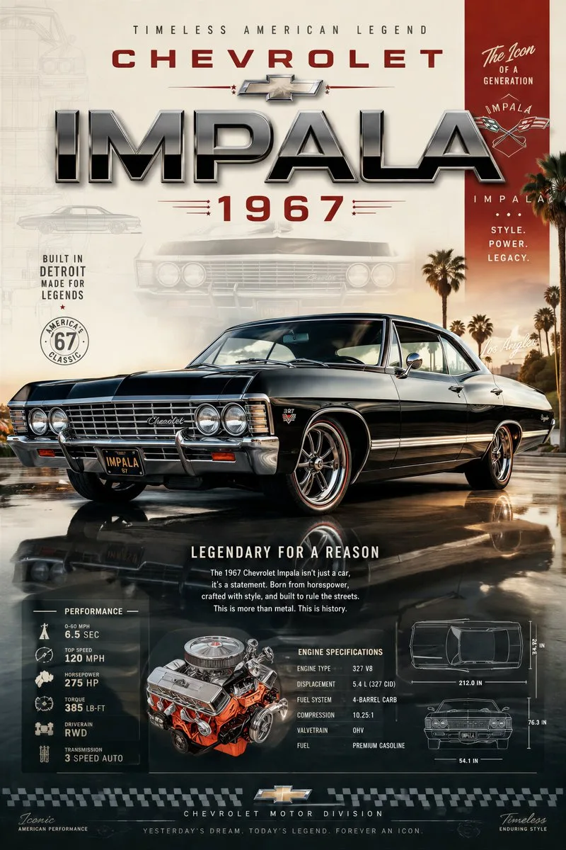 Premium Automotive Spec Poster poster with strong composition, typography hierarchy and finished illustration detail