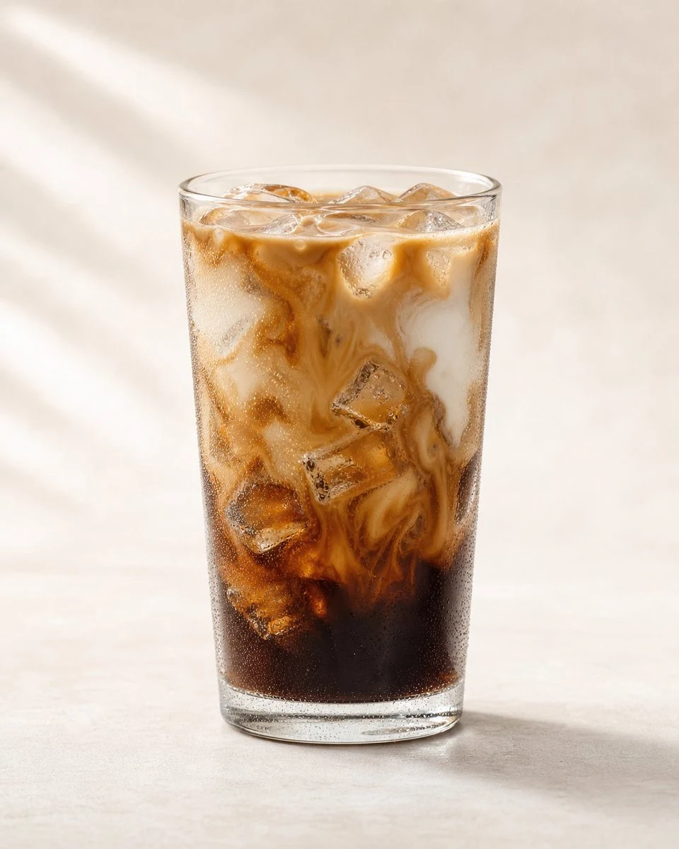 Premium Iced Coffee Product Photography ad creative visual