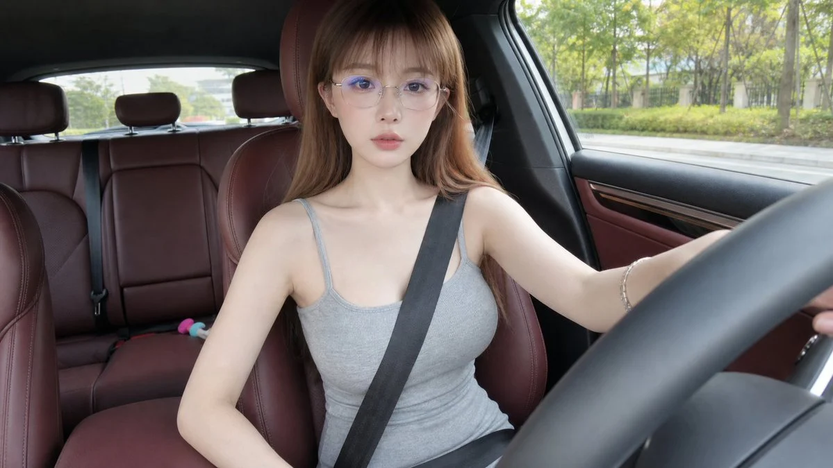 Realistic Car Interior Selfie with scroll-ready composition, shareable framing and polished social media visual storytelling