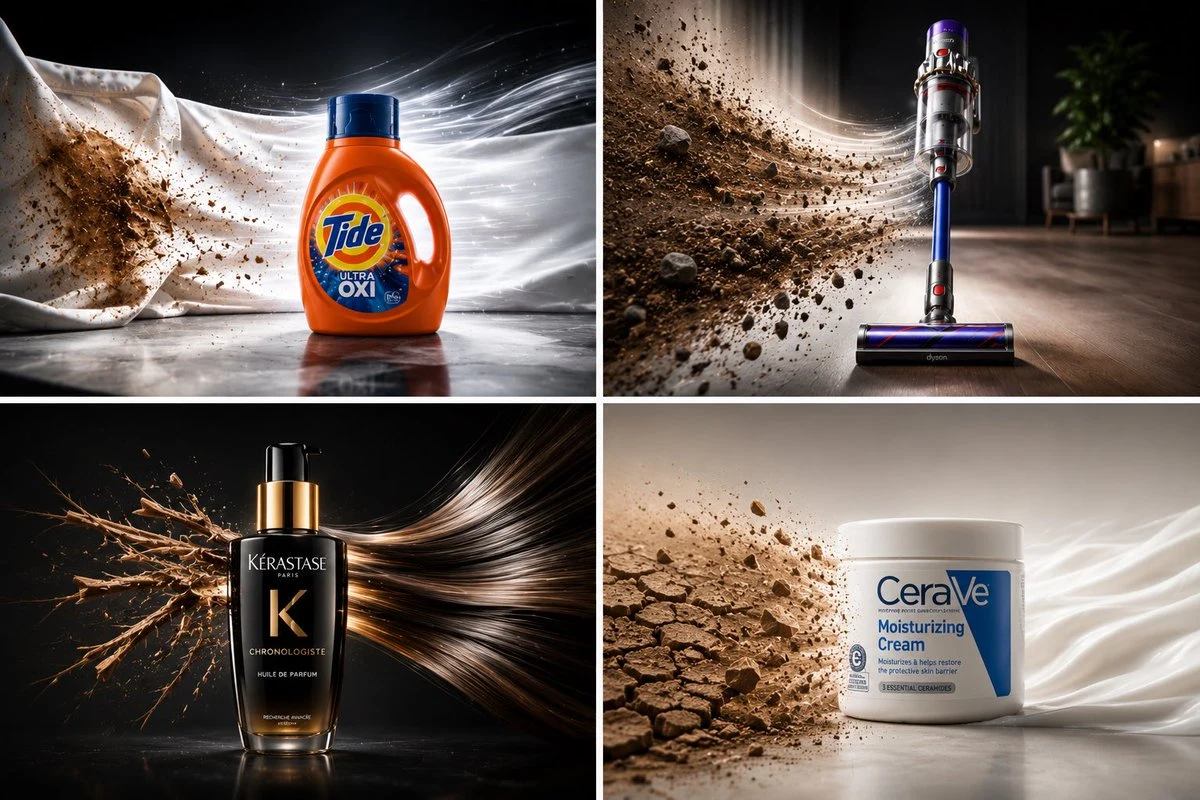 Reverse The Damage Product Ad Collage: product ad preview with campaign styling and polished commercial composition.
