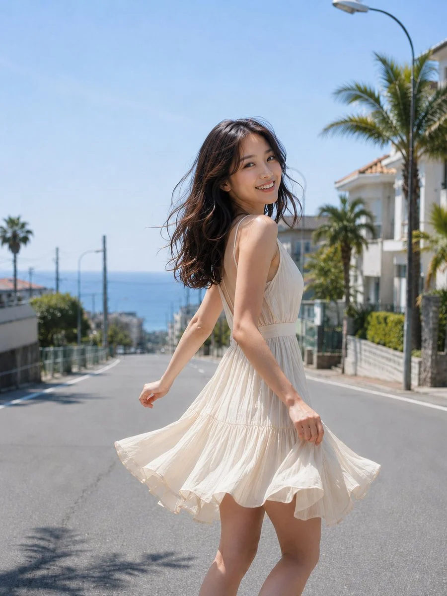 Seaside Slope Summer Portrait with social-ready composition, lifestyle framing and shareable visual storytelling