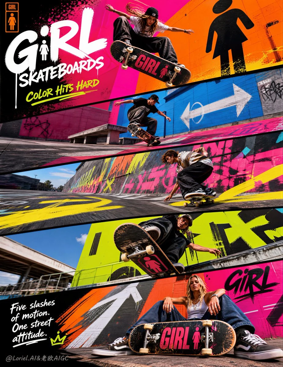 Skateboard Campaign Board Design ad creative visual