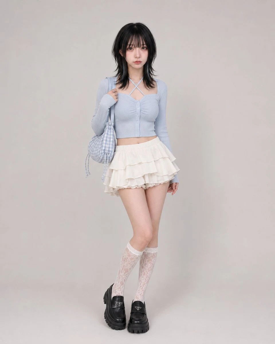 Summer Girly Fashion Outfit Style e-commerce visual