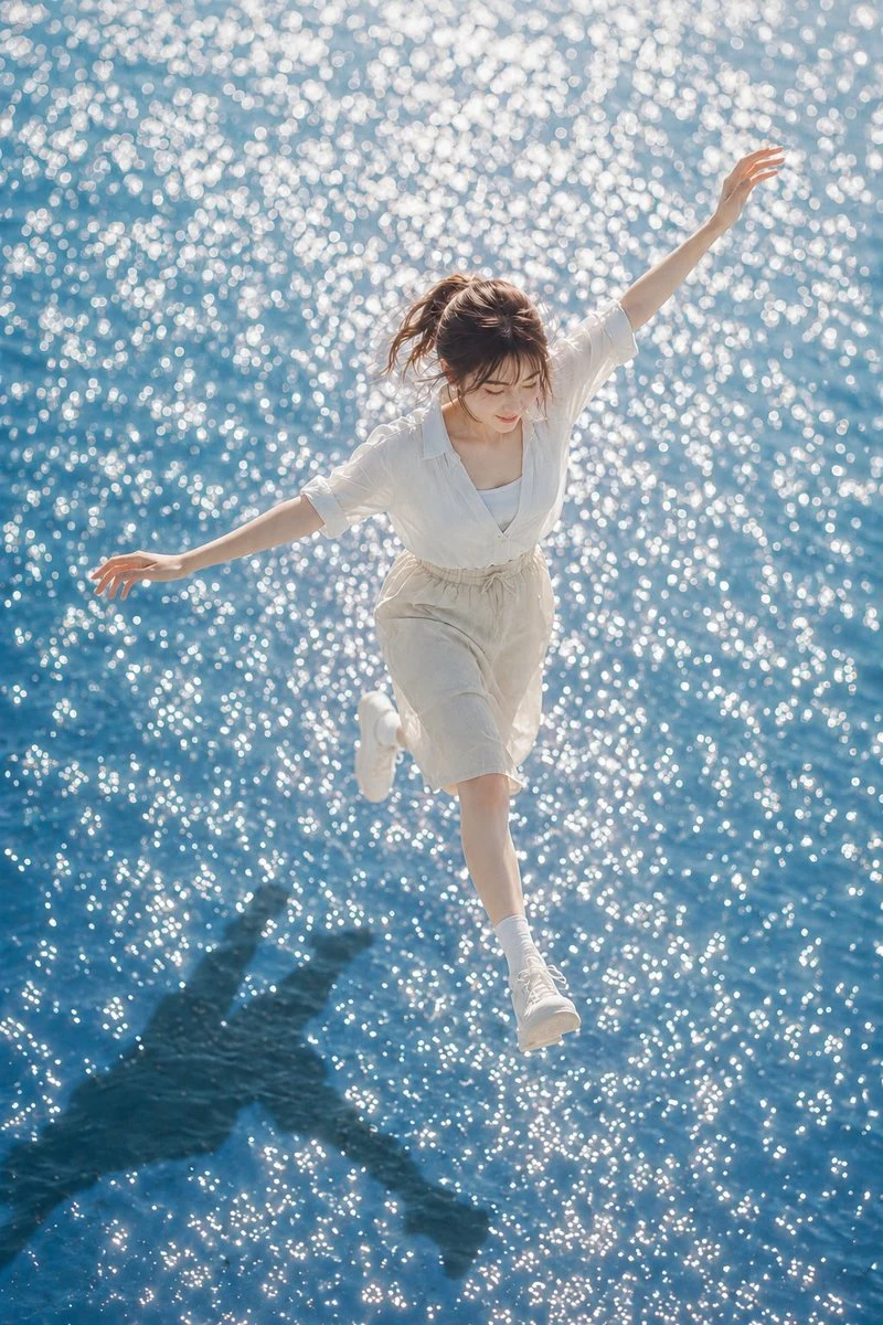 Summer Water Surface Portrait social media visual