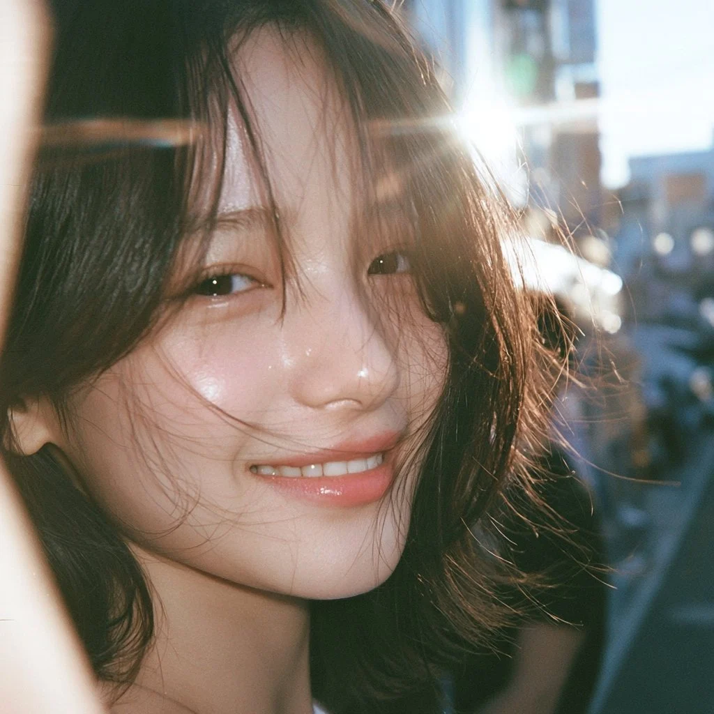Sunlit Candid City Portrait with expressive portrait styling, crisp facial detail and profile-ready composition