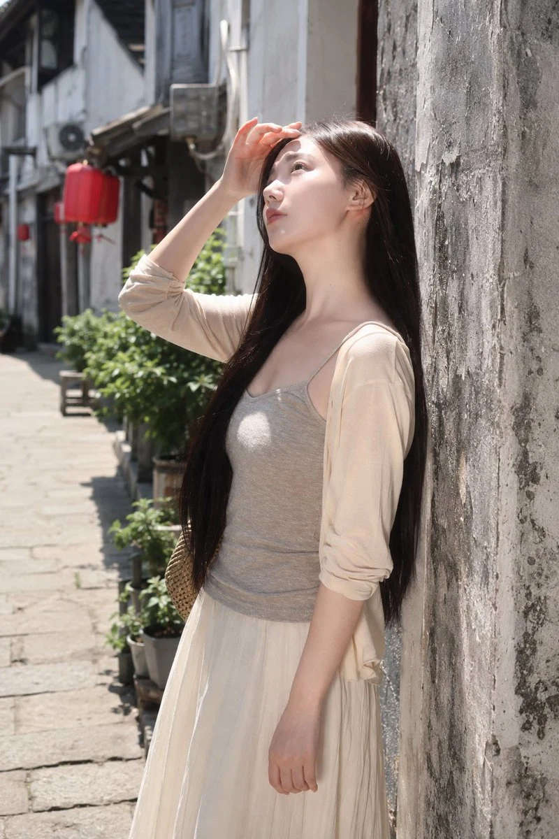 Sunny Alley Fashion Portrait portrait visual
