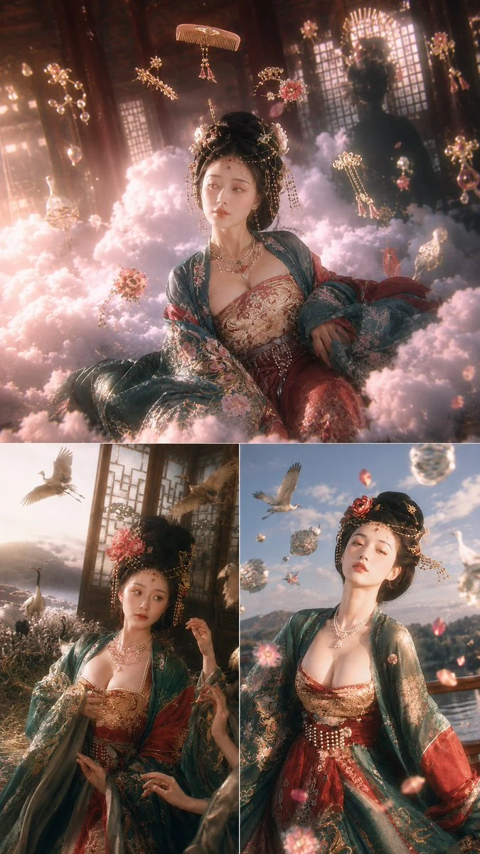 Tang Dynasty Fantasy Triptych storyboard visual
