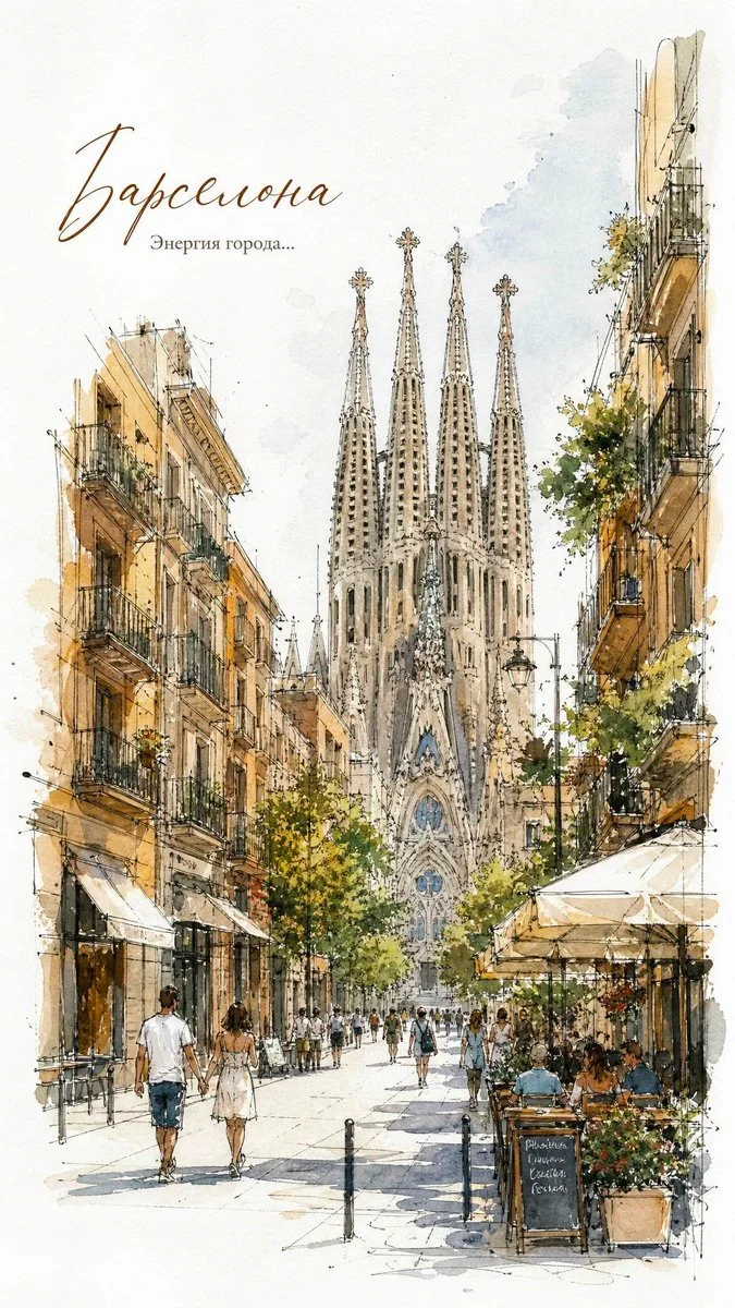 Watercolor European Travel Poster poster GPT Image 2 prompt example