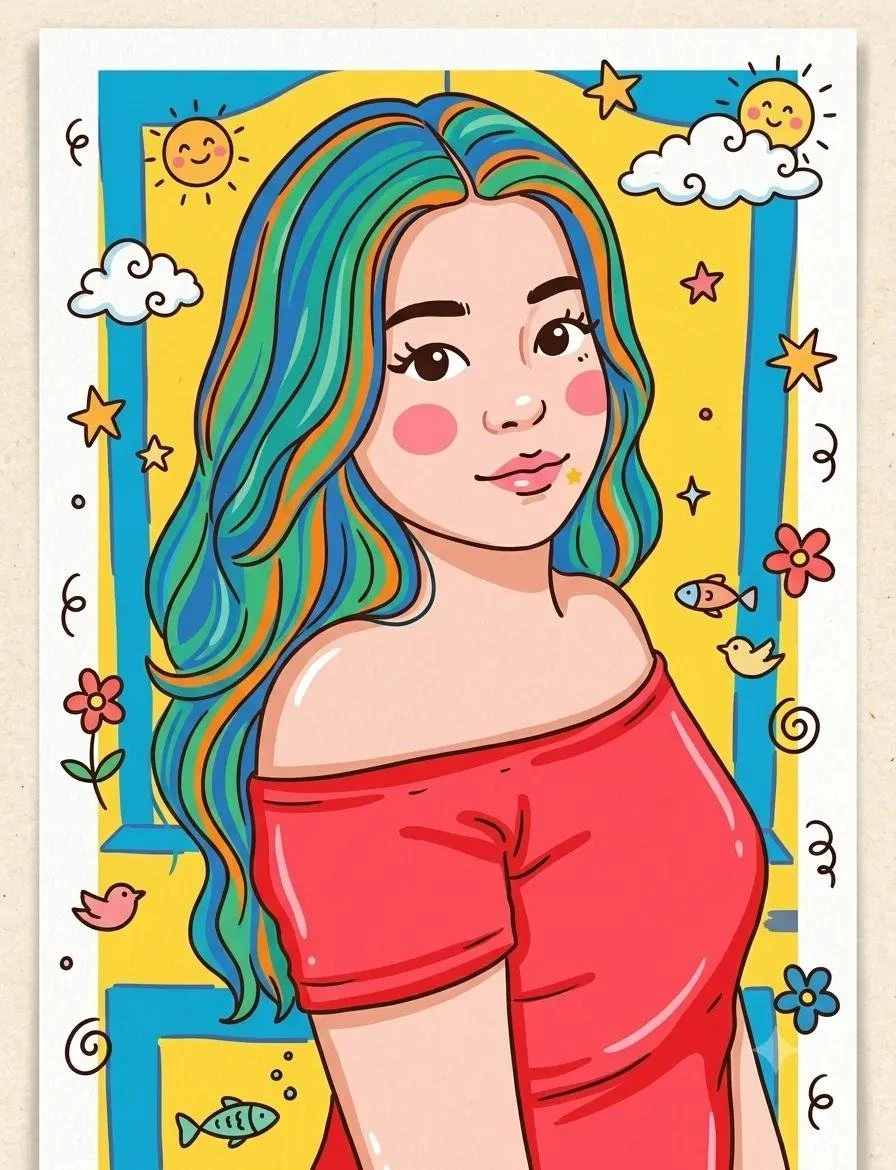 Whimsical Doodle Illustration Transformer storyboard visual