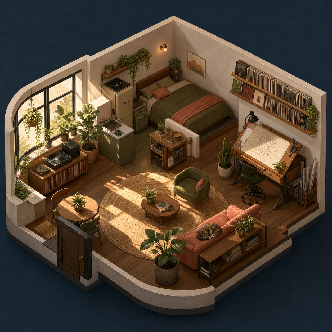 Isometric interior prompt starter tile by Image 2