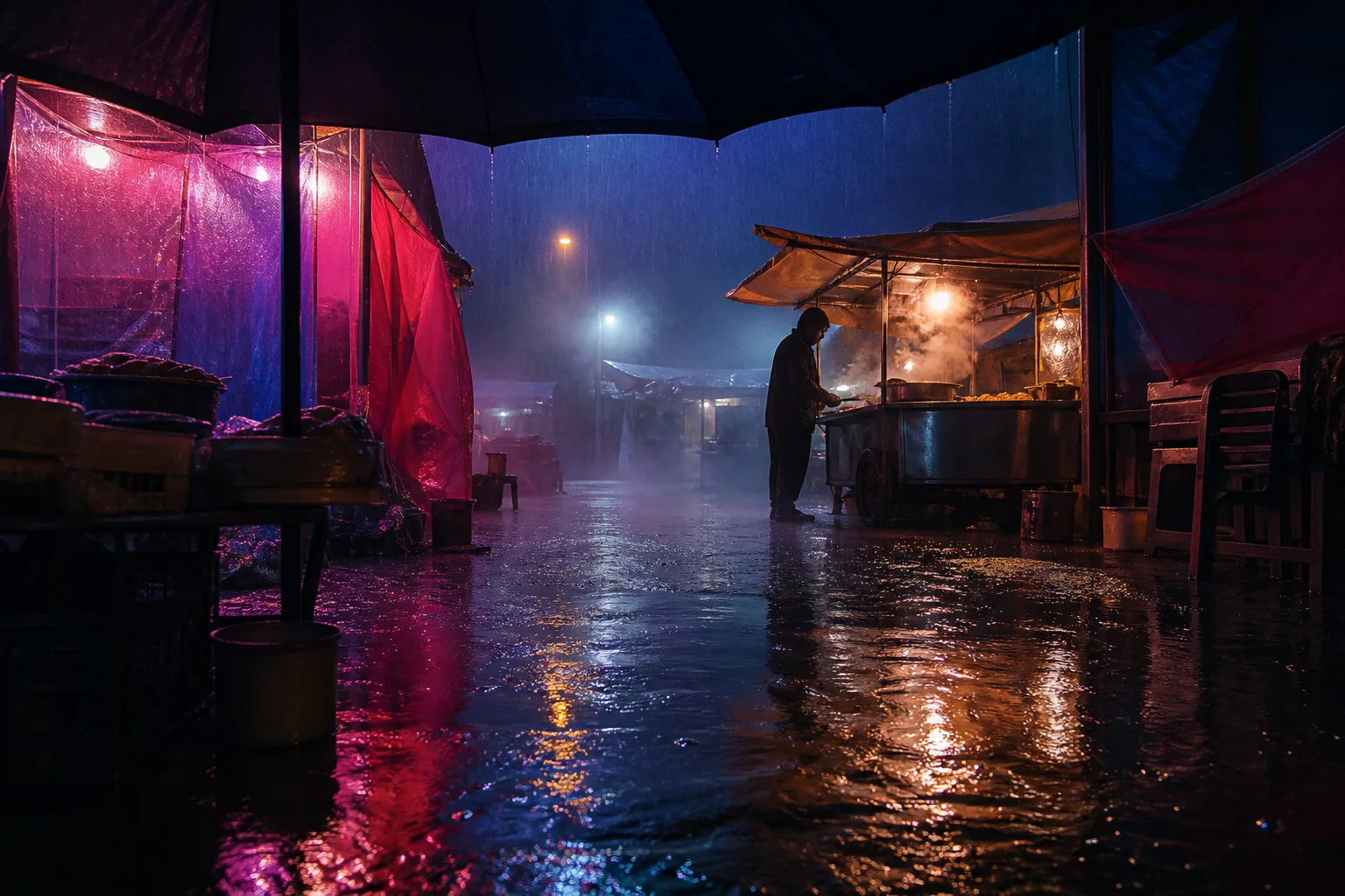Night market street photography prompt starter tile by Image 2