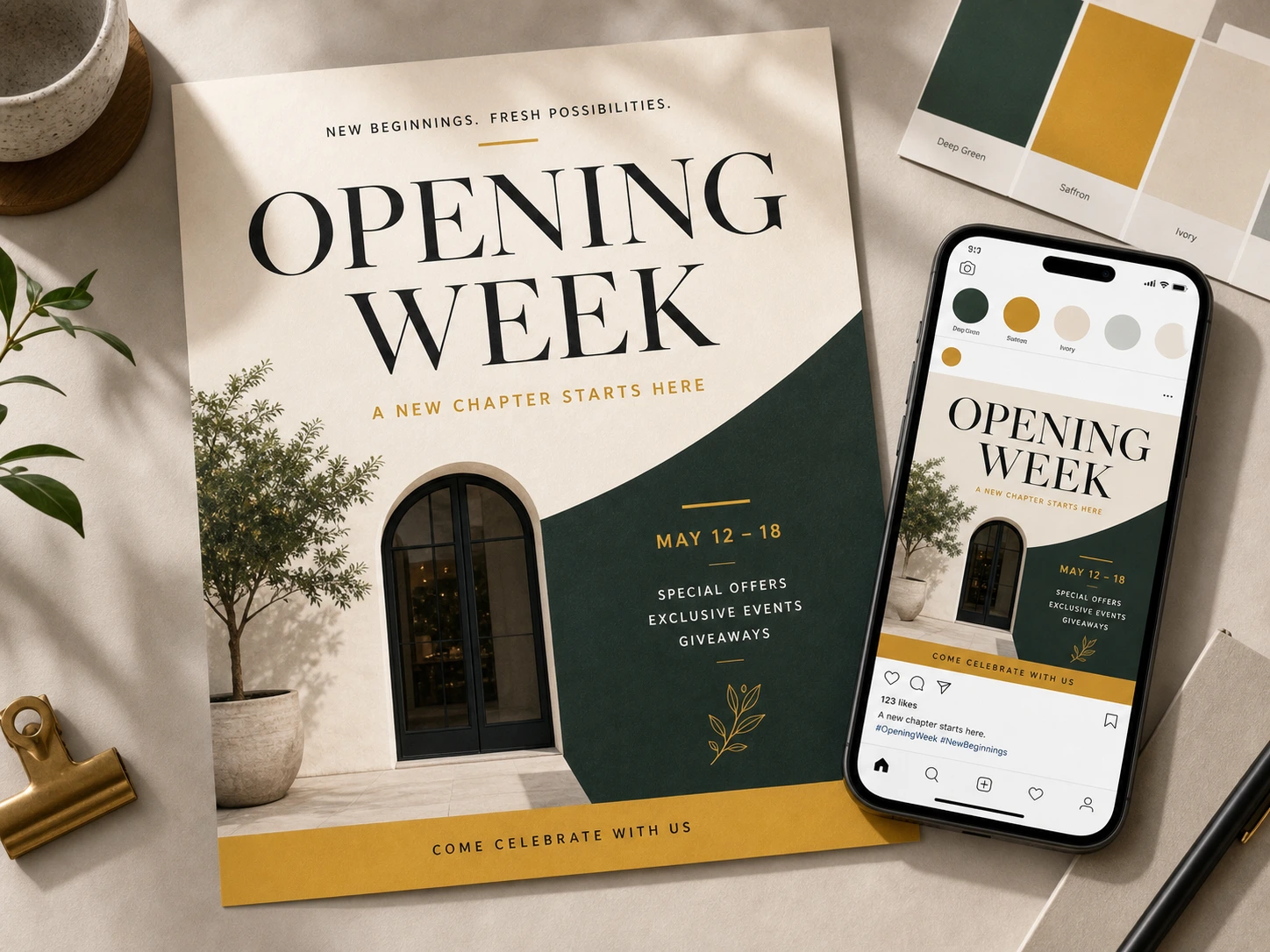 Posters and social mockups