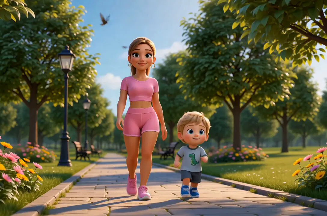 Seedance 2.0 video preview showing 3d cartoon park scene