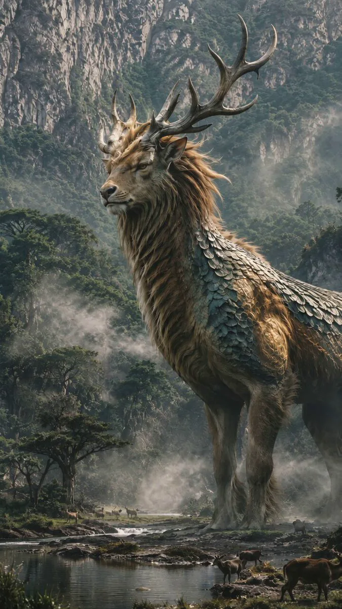 Seedance 2.0 video preview showing a nature documentary style qilin