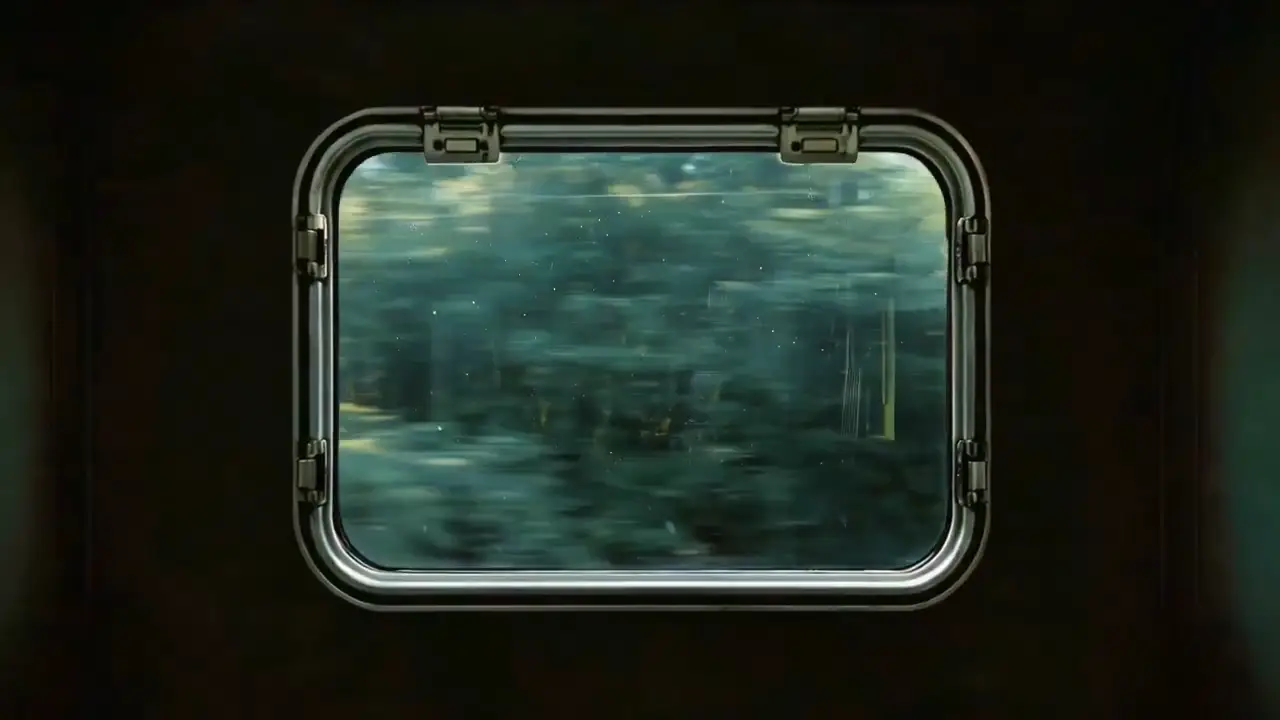 Cinematic montage moves from windows to jellyfish and an eye close-up