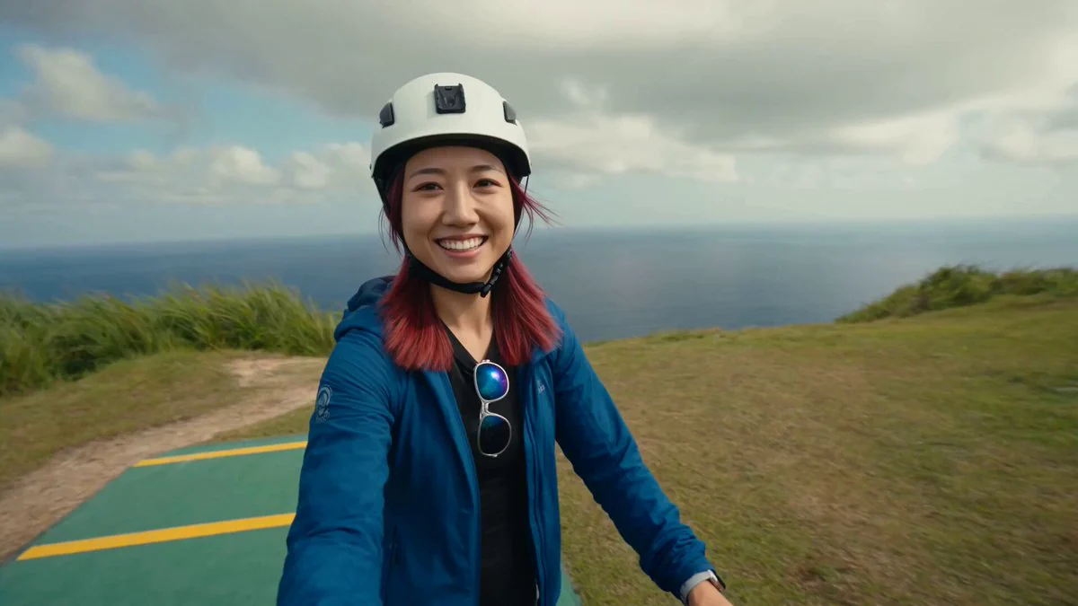 Seedance 2.0 video preview showing cinematic paragliding travel vlog