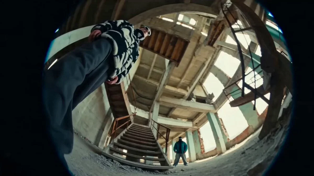 Seedance 2.0 video preview showing abandoned warehouse menswear film